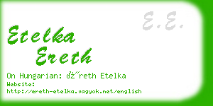 etelka ereth business card